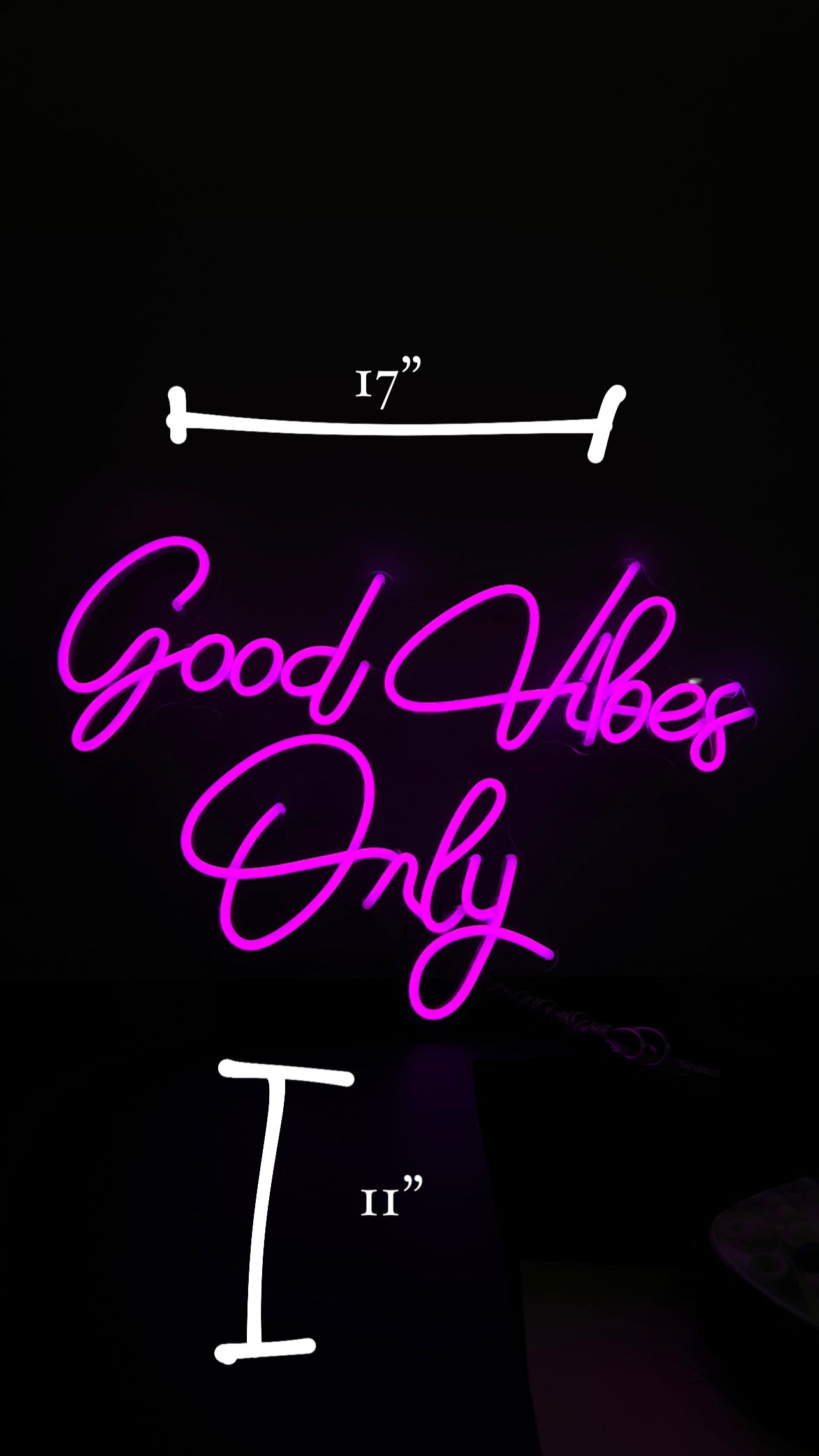 Good Vibes Only Neon Sign