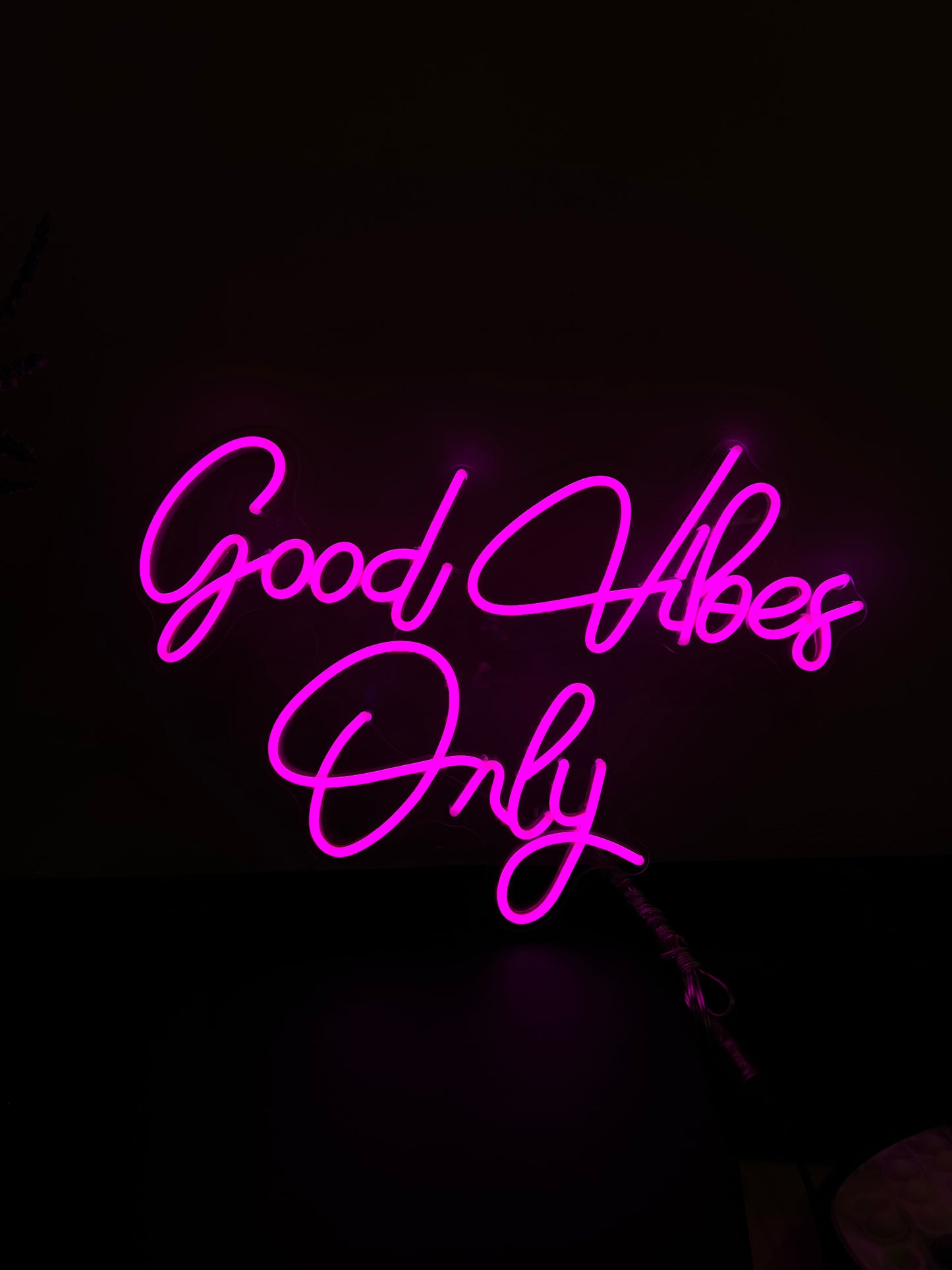 Good Vibes Only Neon Sign