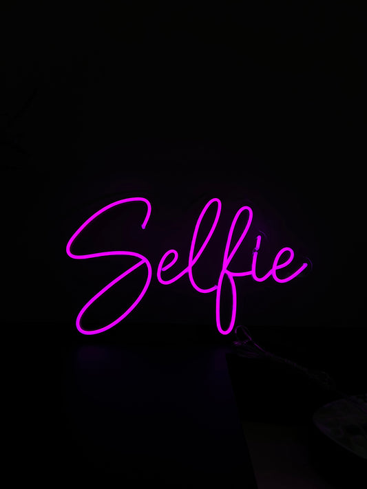 Selfie Neon Sign