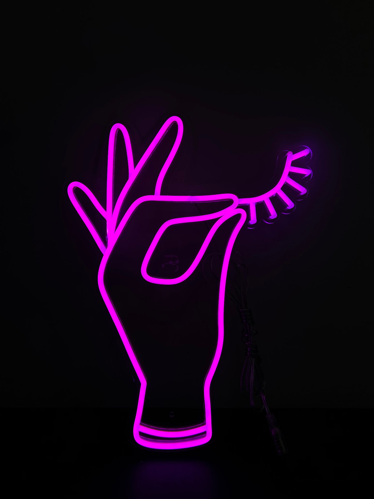 Hand Lash Neon Sign