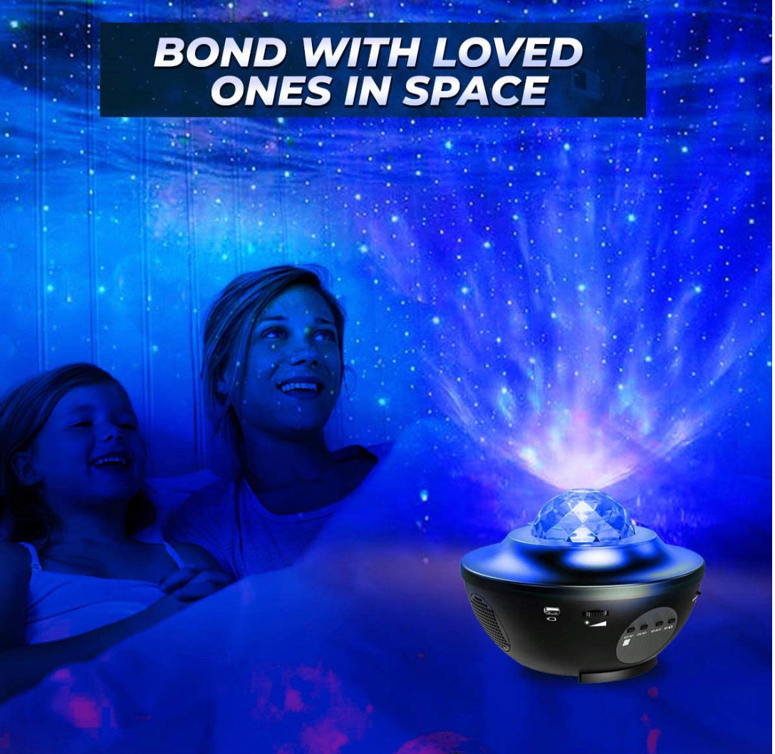 Galaxy projector with Bluetooth speakers