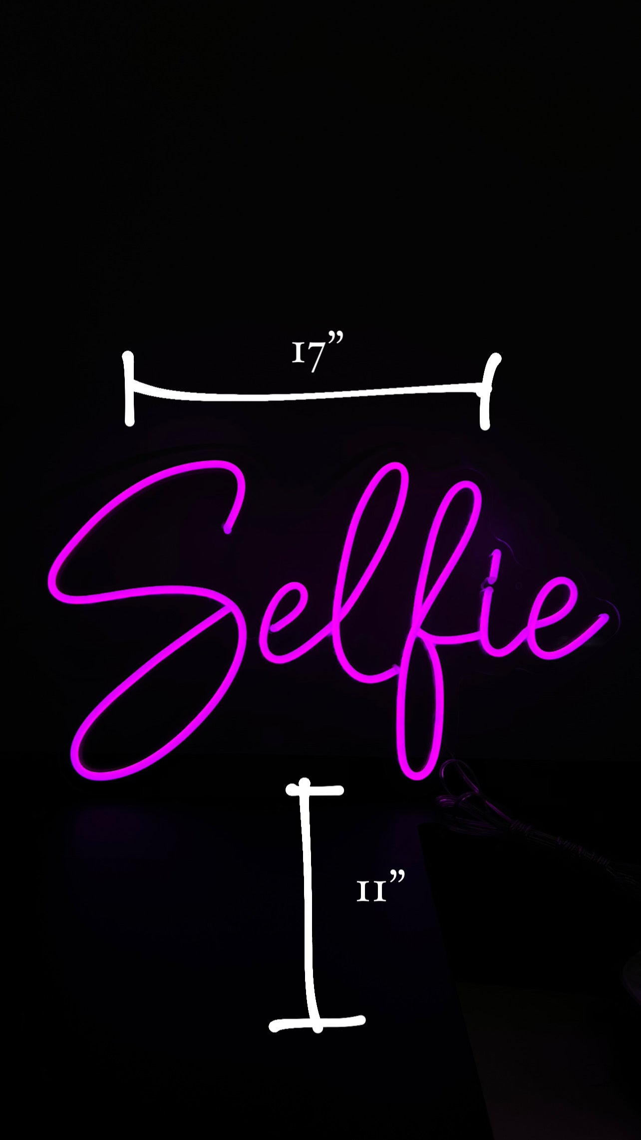 Selfie Neon Sign