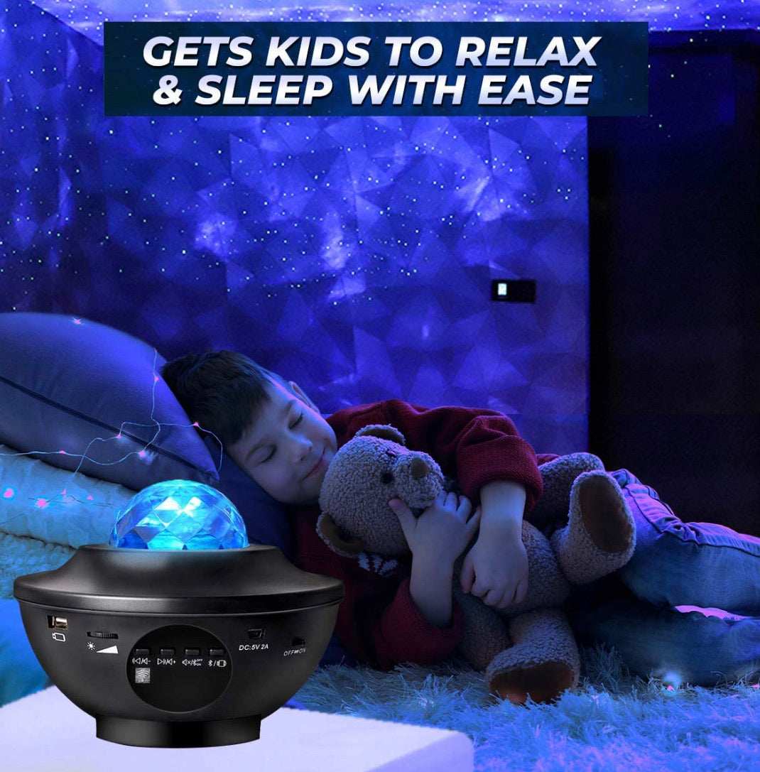 Galaxy projector with Bluetooth speakers